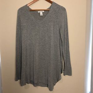 White House Black Market Women’s Gray L/S Tunic